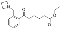 ETHYL 6-[2-(AZETIDINOMETHYL)PHENYL]-6-OXOHEXANOATE 化学構造式