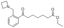 ETHYL 7-[2-(AZETIDINOMETHYL)PHENYL]-7-OXOHEPTANOATE 化学構造式