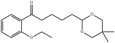 5-(5,5-DIMETHYL-1,3-DIOXAN-2-YL)-2'-ETHOXYVALEROPHENONE Structure