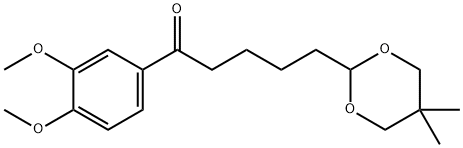 3',4'-DIMETHOXY-5-(5,5-DIMETHYL-1,3-DIOXAN-2-YL)VALEROPHENONE Struktur