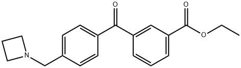 4'-AZETIDINOMETHYL-3-CARBOETHOXYBENZOPHENONE Structure