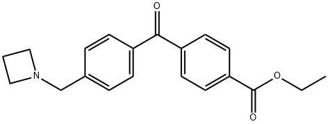 4-AZETIDINOMETHYL-4'-CARBOETHOXYBENZOPHENONE Structure