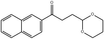 3-(1,3-ジオキサン-2-イル)-2'-プロピオナフトン 化学構造式