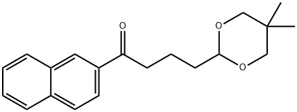 4-(5,5-DIMETHYL-1,3-DIOXAN-2-YL)-2'-BUTYRONAPHTHONE,898756-38-2,结构式