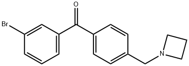 4'-AZETIDINOMETHYL-3-BROMOBENZOPHENONE