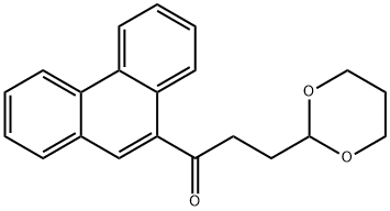 9-[3-(1,3-ジオキサン-2-イル)プロピオニル]フェナントレン 化学構造式