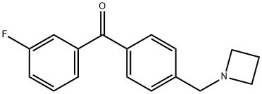 4'-AZETIDINOMETHYL-3-FLUOROBENZOPHENONE,898756-52-0,结构式