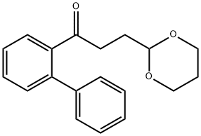 3-(1,3-ジオキサン-2-イル)-2'-フェニルプロピオフェノン 化学構造式
