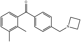 4'-AZETIDINOMETHYL-2,3-DIMETHYLBENZOPHENONE Struktur