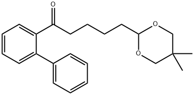 5-(5,5-DIMETHYL-1,3-DIOXAN-2-YL)-2'-PHENYLVALEROPHENONE Structure