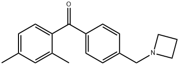 4'-AZETIDINOMETHYL-2,4-DIMETHYLBENZOPHENONE Structure