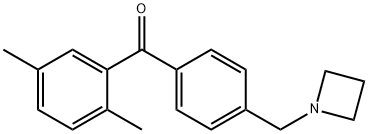 4'-AZETIDINOMETHYL-2,5-DIMETHYLBENZOPHENONE
