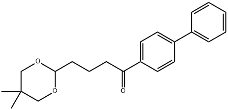 4-(5,5-DIMETHYL-1,3-DIOXAN-2-YL)-4'-PHENYLBUTYROPHENONE,898756-65-5,结构式