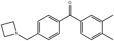 4'-AZETIDINOMETHYL-3,4-DIMETHYLBENZOPHENONE Structure