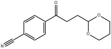 4'-CYANO-3-(1,3-DIOXAN-2-YL)PROPIOPHENONE,898756-72-4,结构式