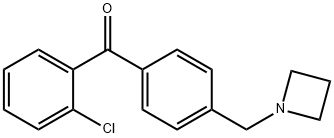 4'-AZETIDINOMETHYL-2-CHLOROBENZOPHENONE Structure