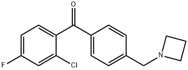 4'-AZETIDINOMETHYL-2-CHLORO-4-FLUOROBENZOPHENONE