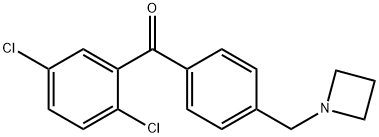 4'-AZETIDINOMETHYL-2,5-DICHLOROBENZOPHENONE Structure