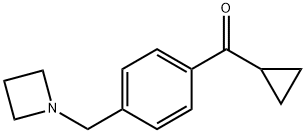 4-(アゼチジノメチル)フェニルシクロプロピルケトン 化学構造式