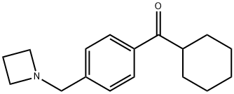 4-(AZETIDINOMETHYL)PHENYL CYCLOHEXYL KETONE Structure