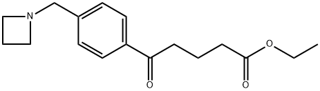 ETHYL 5-[4-(AZETIDINOMETHYL)PHENYL]-5-OXOVALERATE Struktur