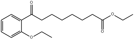 8-(2-エトキシフェニル)-8-オキソオクタン酸エチル 化学構造式