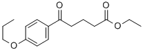 5-オキソ-5-(4-N-プロポキシフェニル)吉草酸エチル 化学構造式