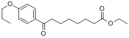 8-オキソ-8-(4-N-プロポキシフェニル)オクタン酸エチル 化学構造式