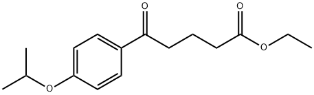 5-オキソ-5-(4-イソプロポキシフェニル)吉草酸エチル 化学構造式