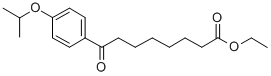 8-オキソ-8-(4-イソプロポキシフェニル)オクタン酸エチル 化学構造式