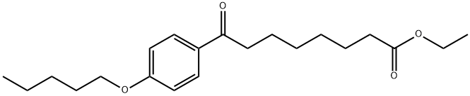 ETHYL 8-OXO-8-(4-PENTYLOXYPHENYL)OCTANOATE Structure