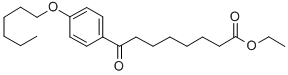 8-(4-ヘキシルオキシフェニル)-8-オキソオクタン酸エチル 化学構造式