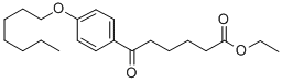 6-(4-ヘプチルオキシフェニル)-6-オキソヘキサン酸エチル 化学構造式