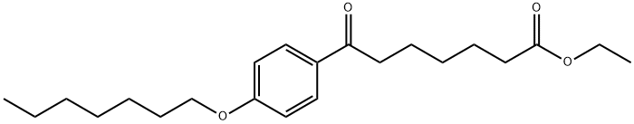 ETHYL 7-(4-HEPTYLOXYPHENYL)-7-OXOHEPTANOATE Struktur