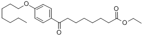8-(4-ヘプチルオキシフェニル)-8-オキソオクタン酸エチル 化学構造式