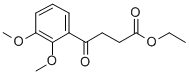 4-(2,3-ジメトキシフェニル)-4-オキソ酪酸エチル 化学構造式