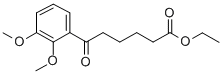 6-(2,3-ジメトキシフェニル)-6-オキソヘキサン酸エチル 化学構造式