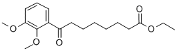 8-(2,3-ジメトキシフェニル)-8-オキソオクタン酸エチル 化学構造式
