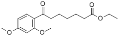ETHYL 7-(2,4-DIMETHOXYPHENYL)-7-OXOHEPTANOATE Struktur