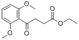 ETHYL 4-(2,6-DIMETHOXYPHENYL)-4-OXOBUTYRATE 化学構造式