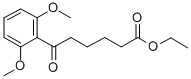 6-(2,6-ジメトキシフェニル)-6-オキソヘキサン酸エチル 化学構造式