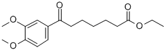 ETHYL 7-(3,4-DIMETHOXYPHENYL)-7-OXOHEPTANOATE 结构式