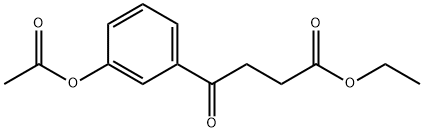 ETHYL 4-(3-ACETOXYPHENYL)-4-OXOBUTYRATE Struktur