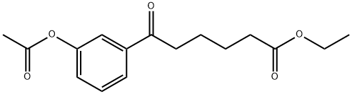 ETHYL 6-(3-ACETOXYPHENYL)-6-OXOHEXANOTE Struktur