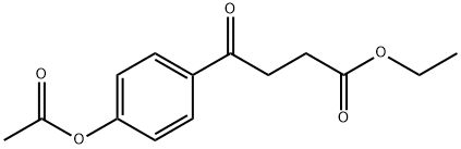 ETHYL 4-(4-ACETOXYPHENYL)-4-OXOBUTYRATE 化学構造式
