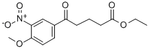 ETHYL 5-(4-METHOXY-3-NITROPHENYL)-5-OXOVALERATE 化学構造式