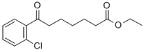 7-(2-クロロフェニル)-7-オキソヘプタン酸エチル 化学構造式