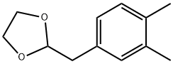 3,4-ジメチル-1-(1,3-ジオキソラン-2-イルメチル)ベンゼン 化学構造式