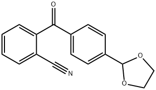 2-CYANO-4'-(1,3-DIOXOLAN-2-YL)BENZOPHENONE Structure