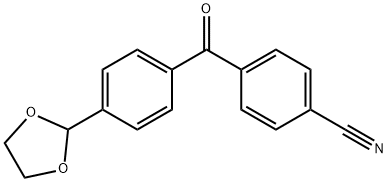 4-CYANO-4'-(1,3-DIOXOLAN-2-YL)BENZOPHENONE Structure
